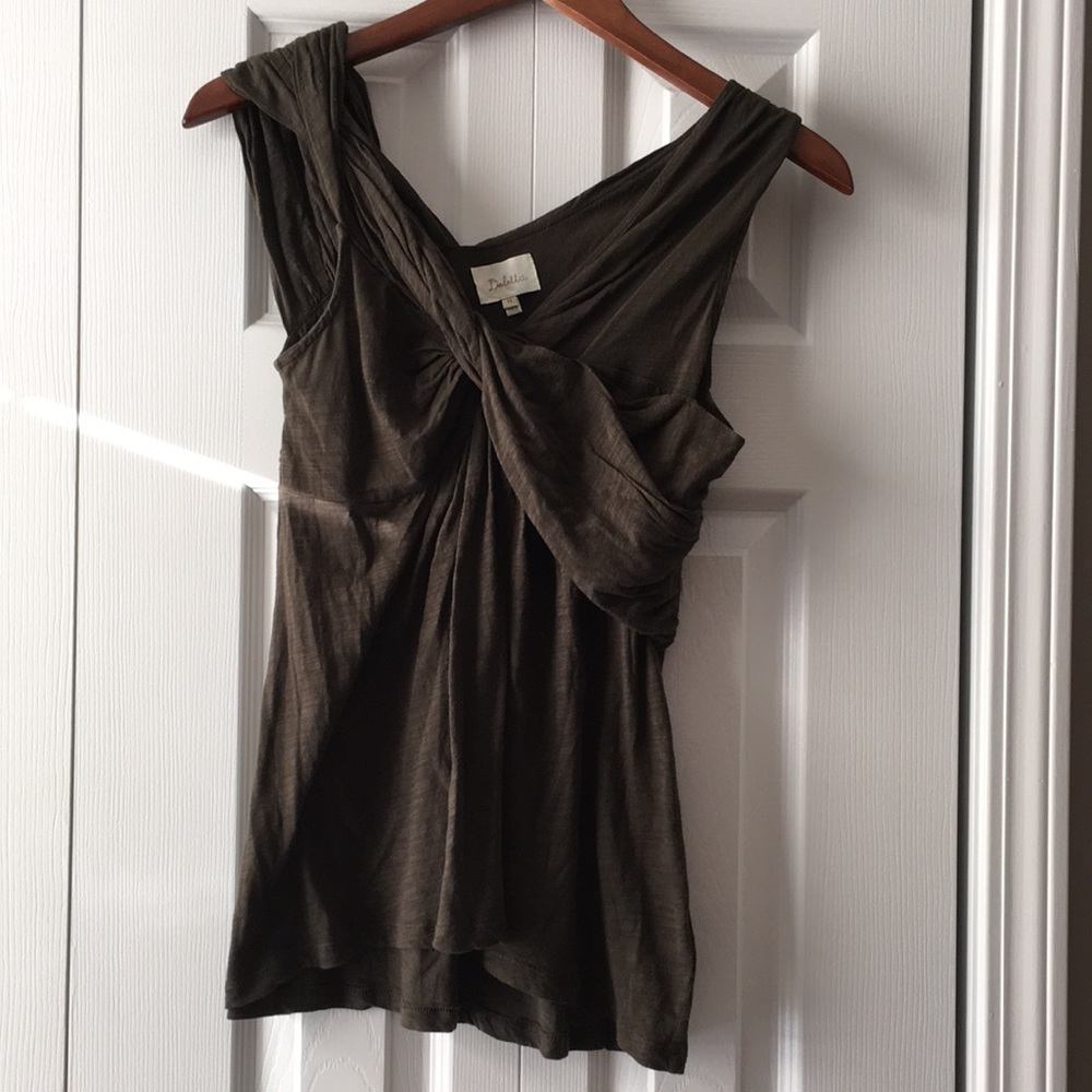 Deletta XS Twist Front Tank Top